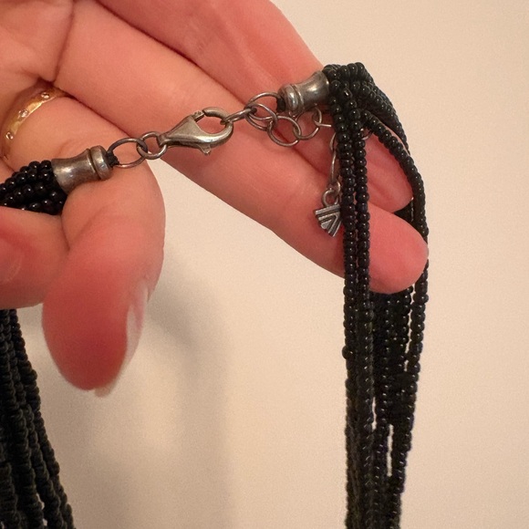 Elegant Black Beaded Necklace silpada - Picture 4 of 7